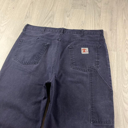 VINTAGE WESTEX BAGGY CARPENTER JEANS PURPLE (38x32)