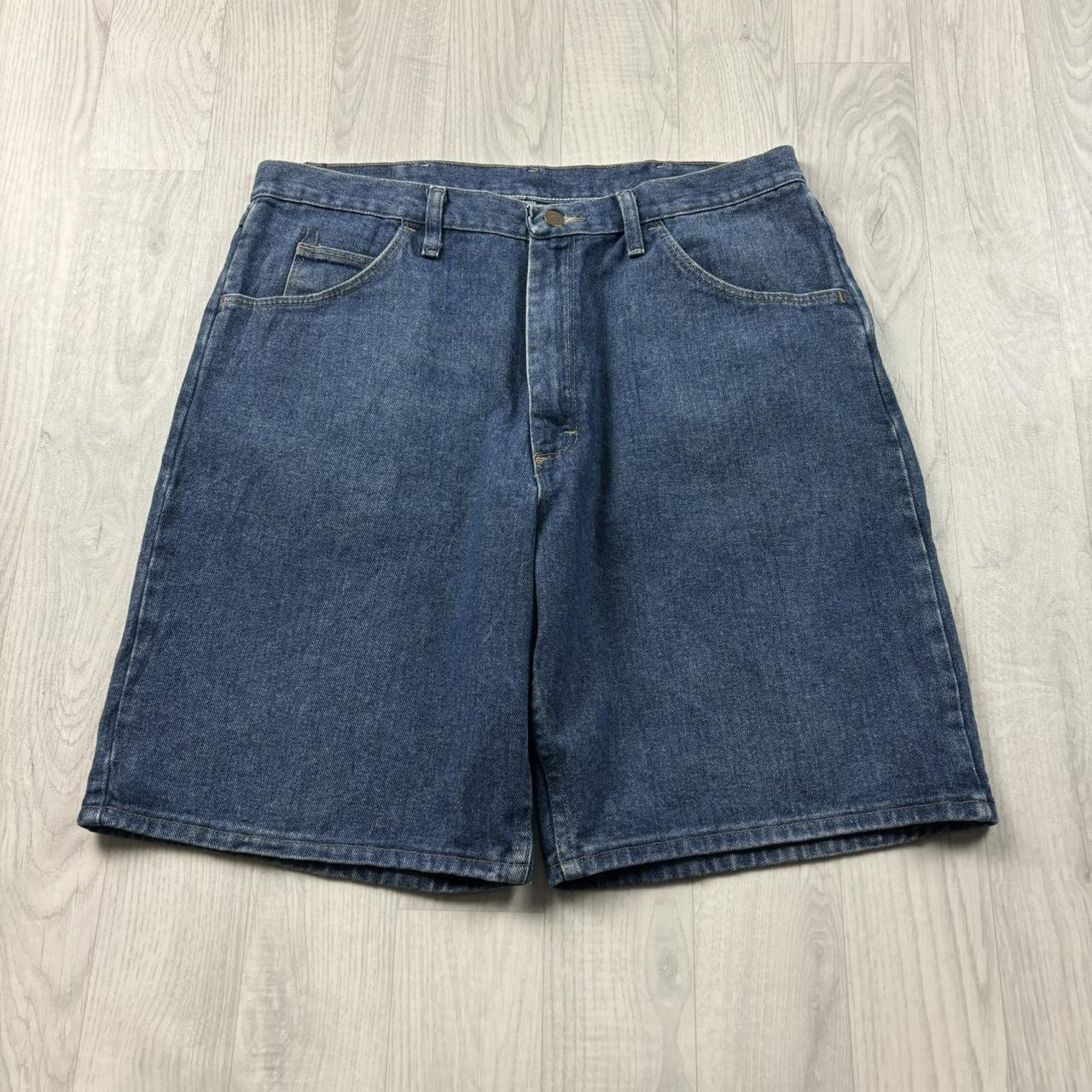 VINTAGE 00s WRANGLER BAGGY LOOSE JORTS BLUE