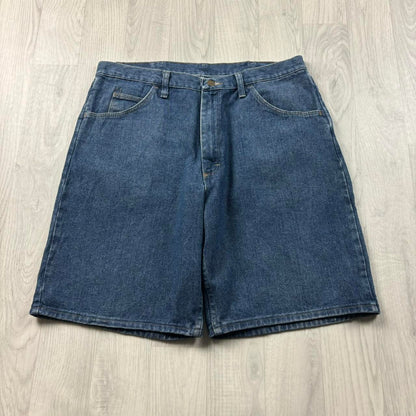 VINTAGE 00s WRANGLER BAGGY LOOSE JORTS BLUE