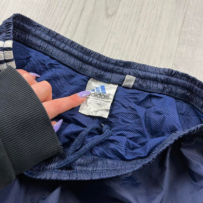 VINTAGE Y2K ADIDAS BAGGY TRACKSUIT BOTTOMS NAVY