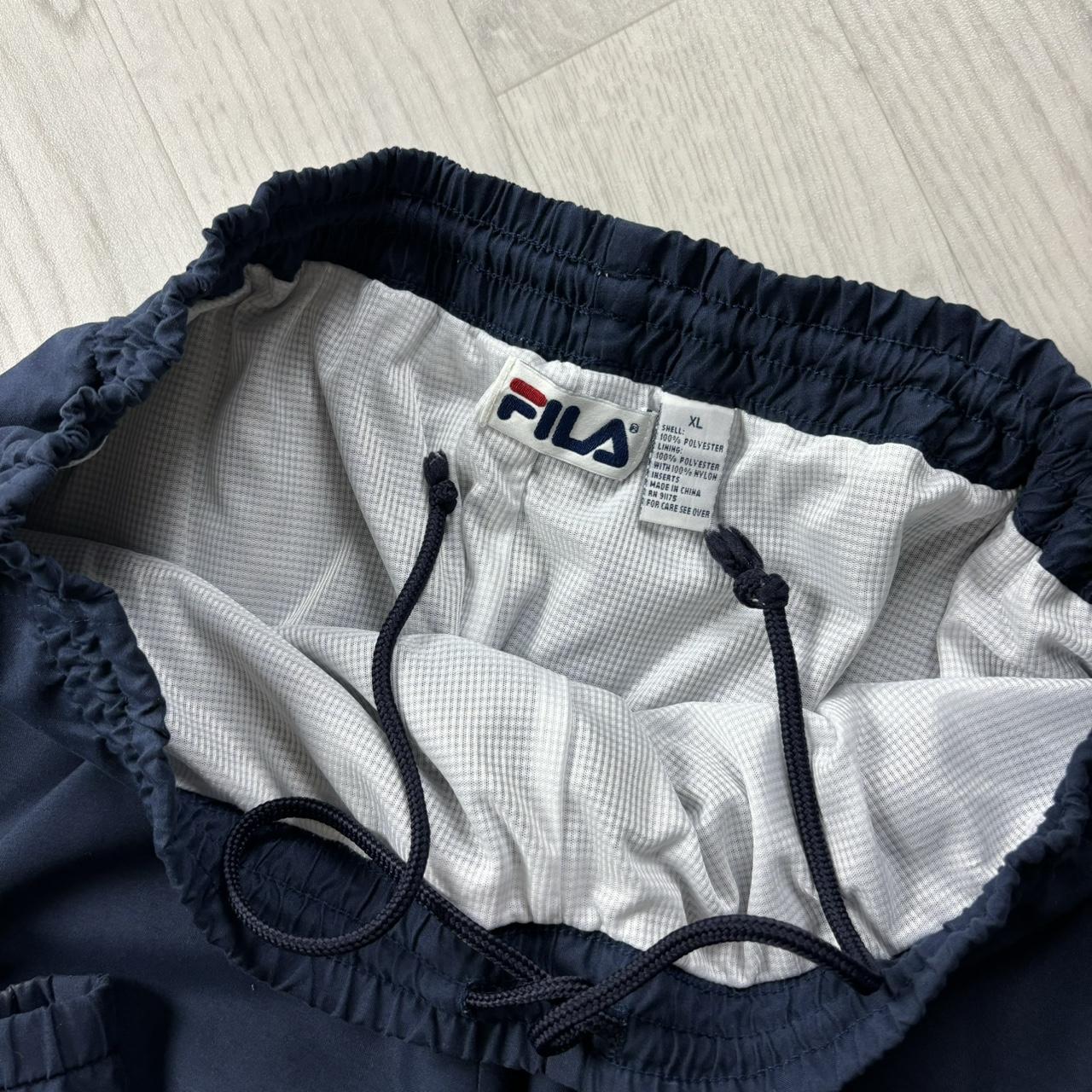 VINTAGE Y2K FILA BAGGY TRACKSUIT BOTTOMS NAVY