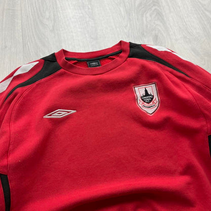 VINTAGE Y2K UMBRO SWEATSHIRT RED BLACK
