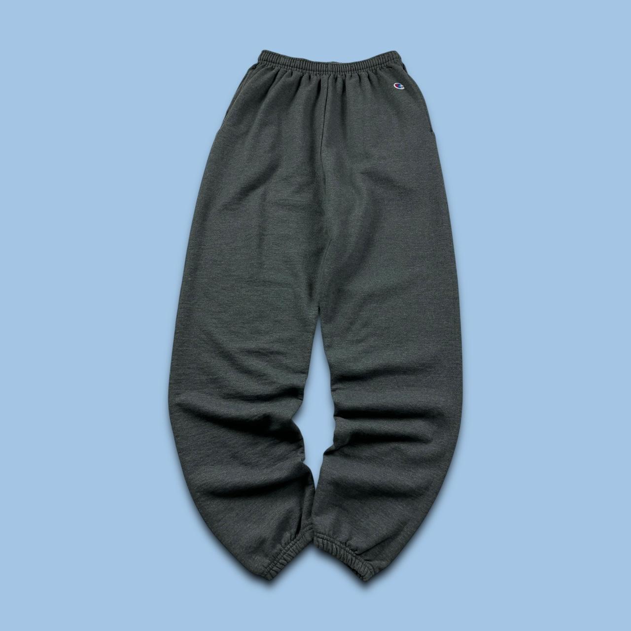 VINTAGE 00s CHAMPION BAGGY COTTON SWEATPANTS CHARCOAL GREY