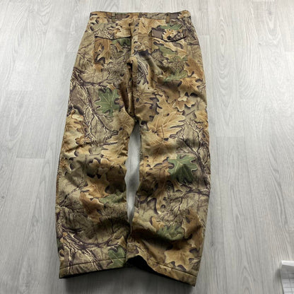 VINTAGE CABELAS REALTREE BAGGY INSULATED CAMO CARGO PANTS