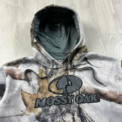 VINTAGE MOSSY OAK REALTREE HOODIE CAMO WHITE