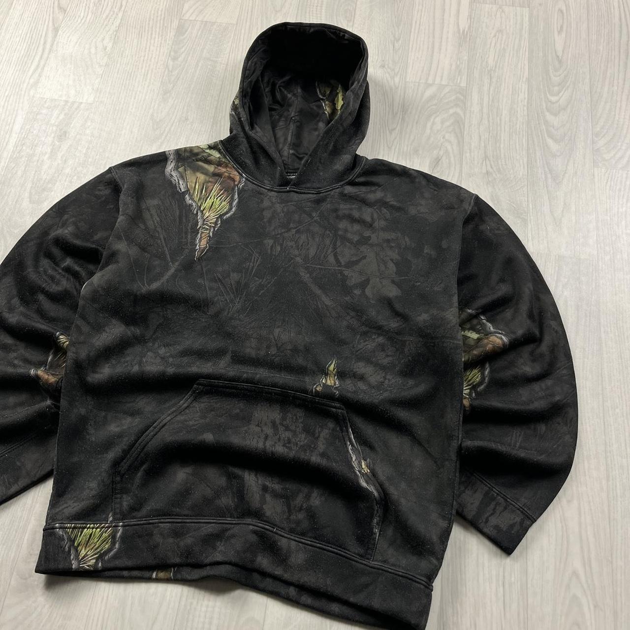 VINTAGE REALTREE MOSSY OAK HOODIE CAMO BLACK