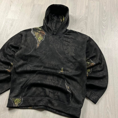 VINTAGE REALTREE MOSSY OAK HOODIE CAMO BLACK