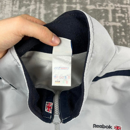 VINTAGE Y2K REEBOK WINDBREAKER TRACKSUIT SPORTY JACKET GREY
