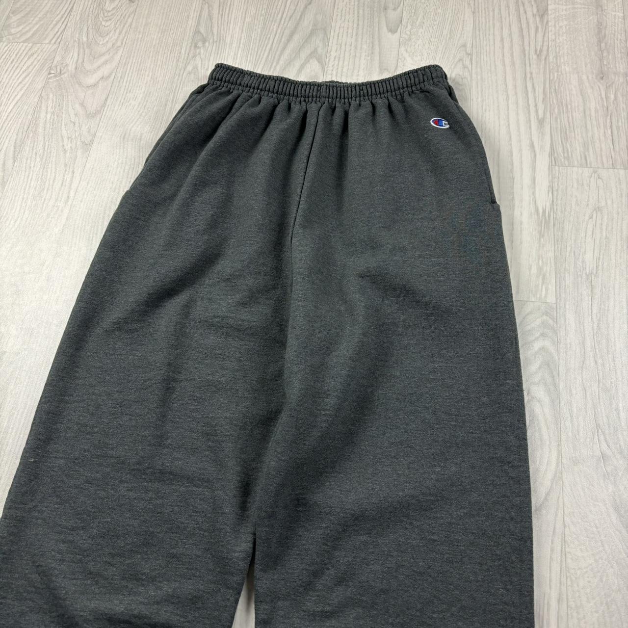 VINTAGE 00s CHAMPION BAGGY COTTON SWEATPANTS CHARCOAL GREY