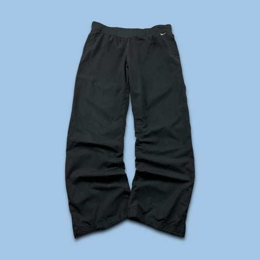 VINTAGE Y2K NIKE LOW RISE BAGGY TRACKSUIT BOTTOMS BLACK