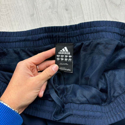 VINTAGE Y2K ADIDAS BAGGY TRACKSUIT BOTTOMS NAVY