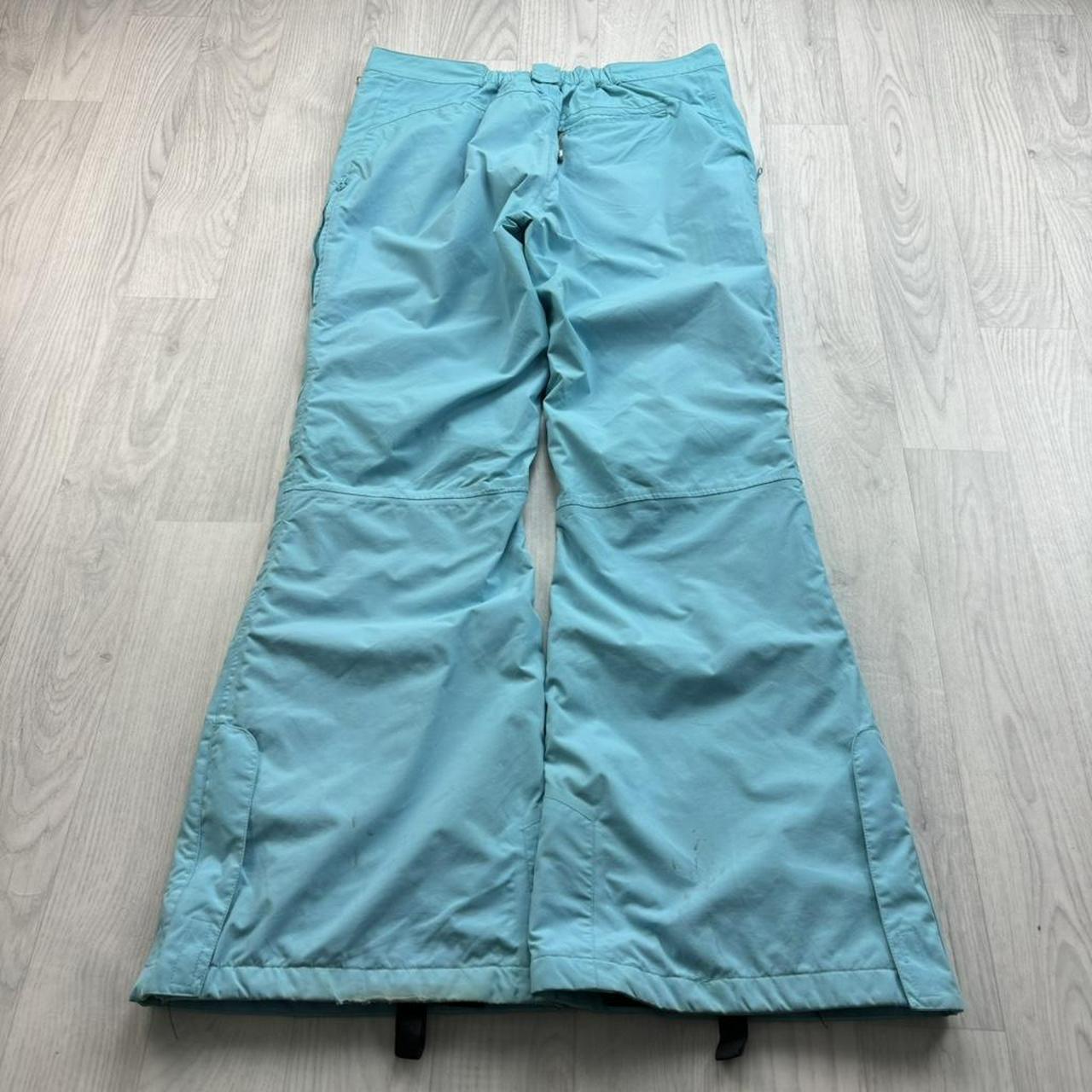 VINTAGE Y2K TRESSPASS FLARED SKI PANTS SALOPETTES LIGHT BLUE