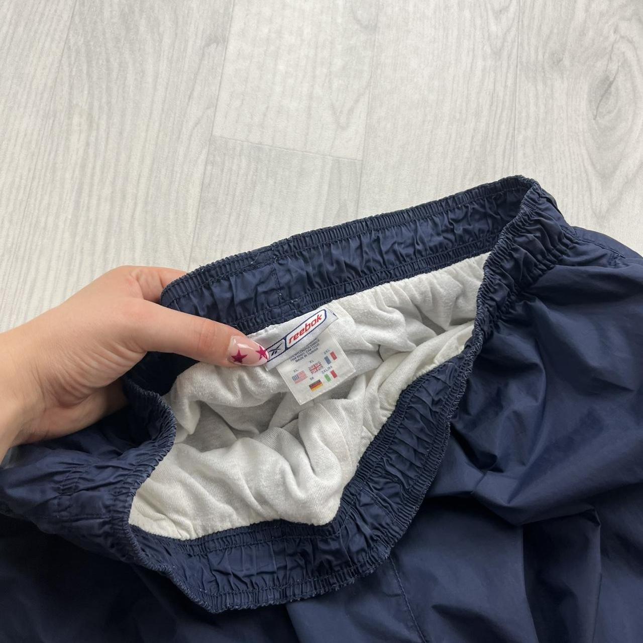 VINTAGE Y2K REEBOK BAGGY TRACKSUIT BOTTOMS NAVY