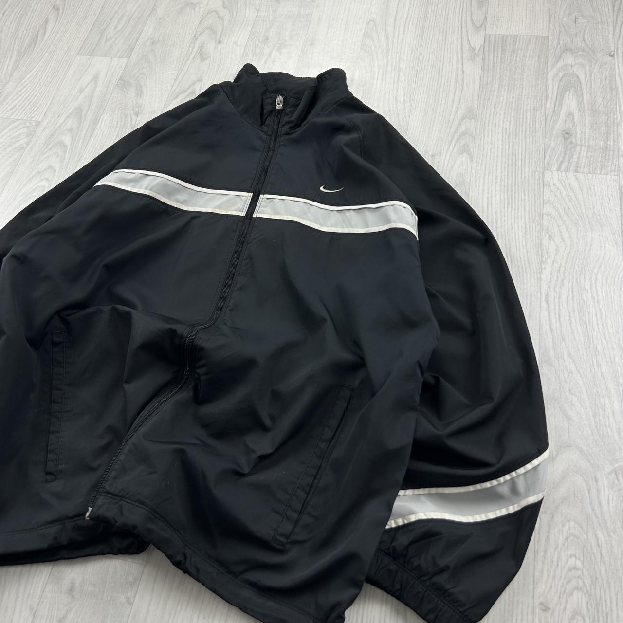 VINTAGE Y2K NIKE LIGHTWEIGHT TECHNICAL TRACK JACKET BLACK