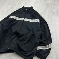 VINTAGE Y2K NIKE LIGHTWEIGHT TECHNICAL TRACK JACKET BLACK
