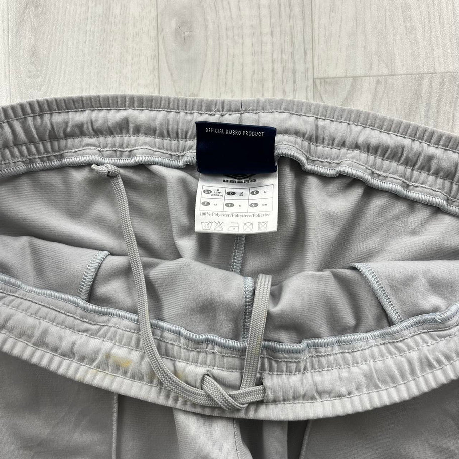 VINTAGE 90s UMBRO LOW RISE TRACKSUIT BOTTOMS GREY