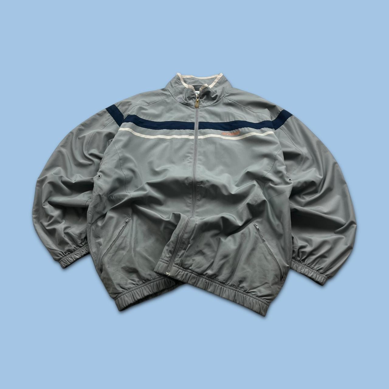 VINTAGE Y2K REEBOK WINDBREAKER TRACKSUIT JACKET GREY