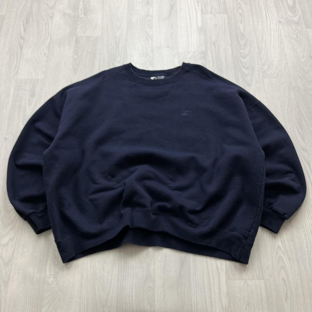 VINTAGE Y2K STARTER SWEATSHIRT NAVY