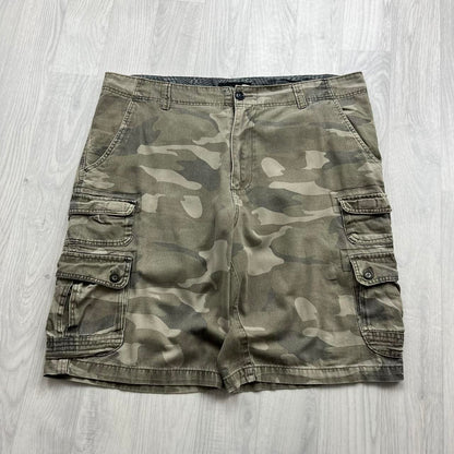VINTAGE Y2K OCEAN PACIFIC BAGGY CAMO CARGO SHORTS