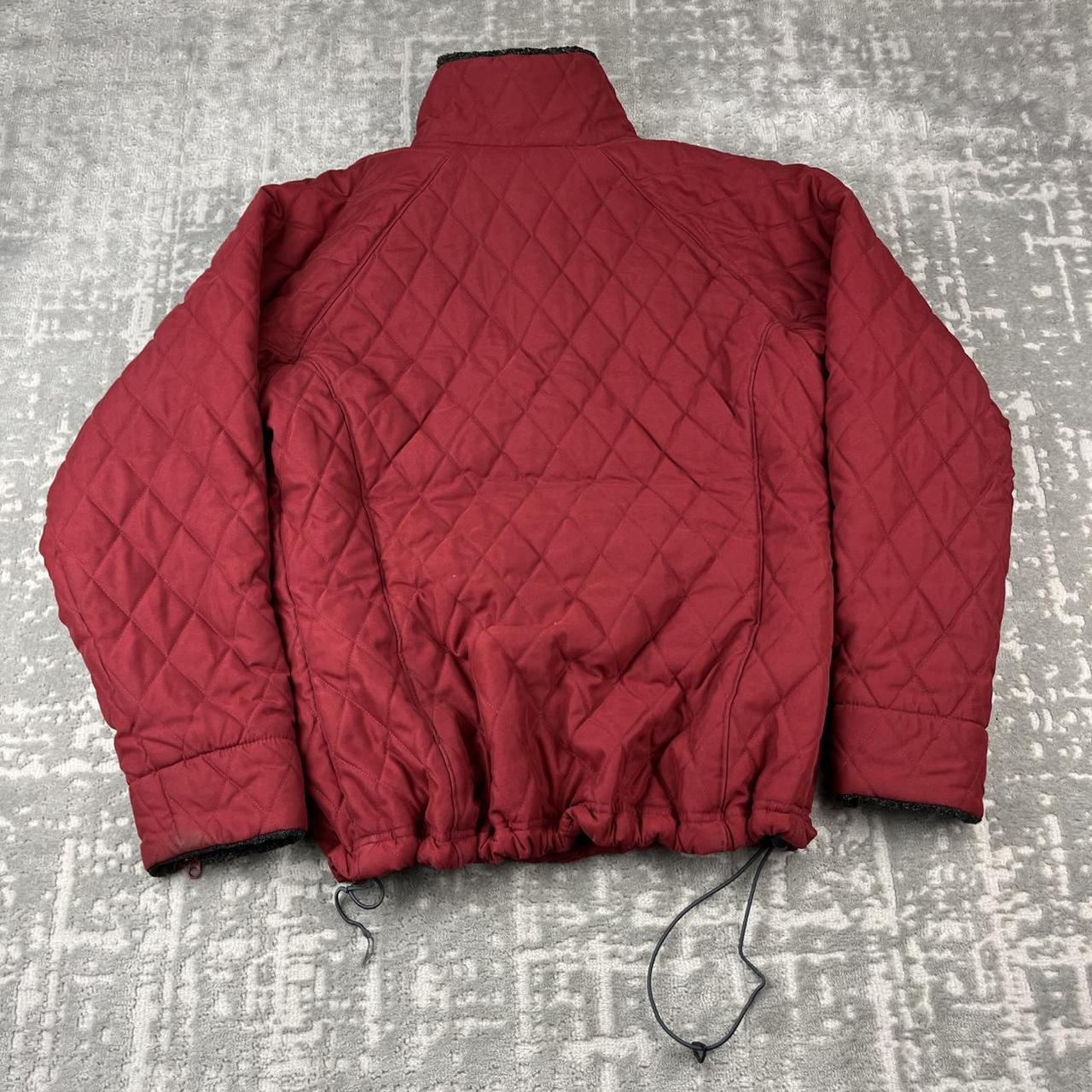 VINTAGE 00s COLUMBIA DIAMOND STITCH PUFFER JACKET RED