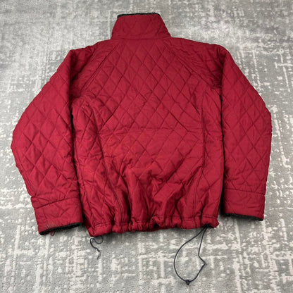 VINTAGE 00s COLUMBIA DIAMOND STITCH PUFFER JACKET RED
