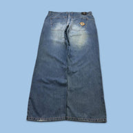 VINTAGE Y2K PHAT FARM GRAPHIC BAGGY JEANS BLUE