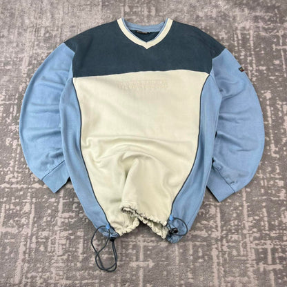 VINTAGE Y2K NAPAPRIJI TECHNICAL SWEATSHIRT BABY BLUE / CREAM