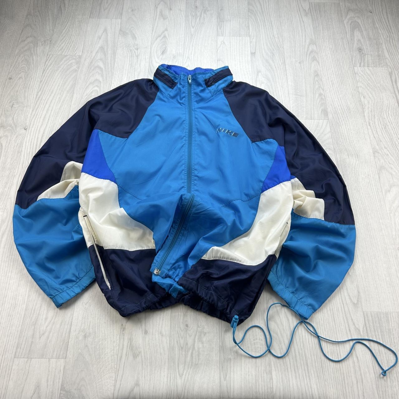 VINTAGE 90s NIKE WINDBREAKER SHELL JACKET BLUE