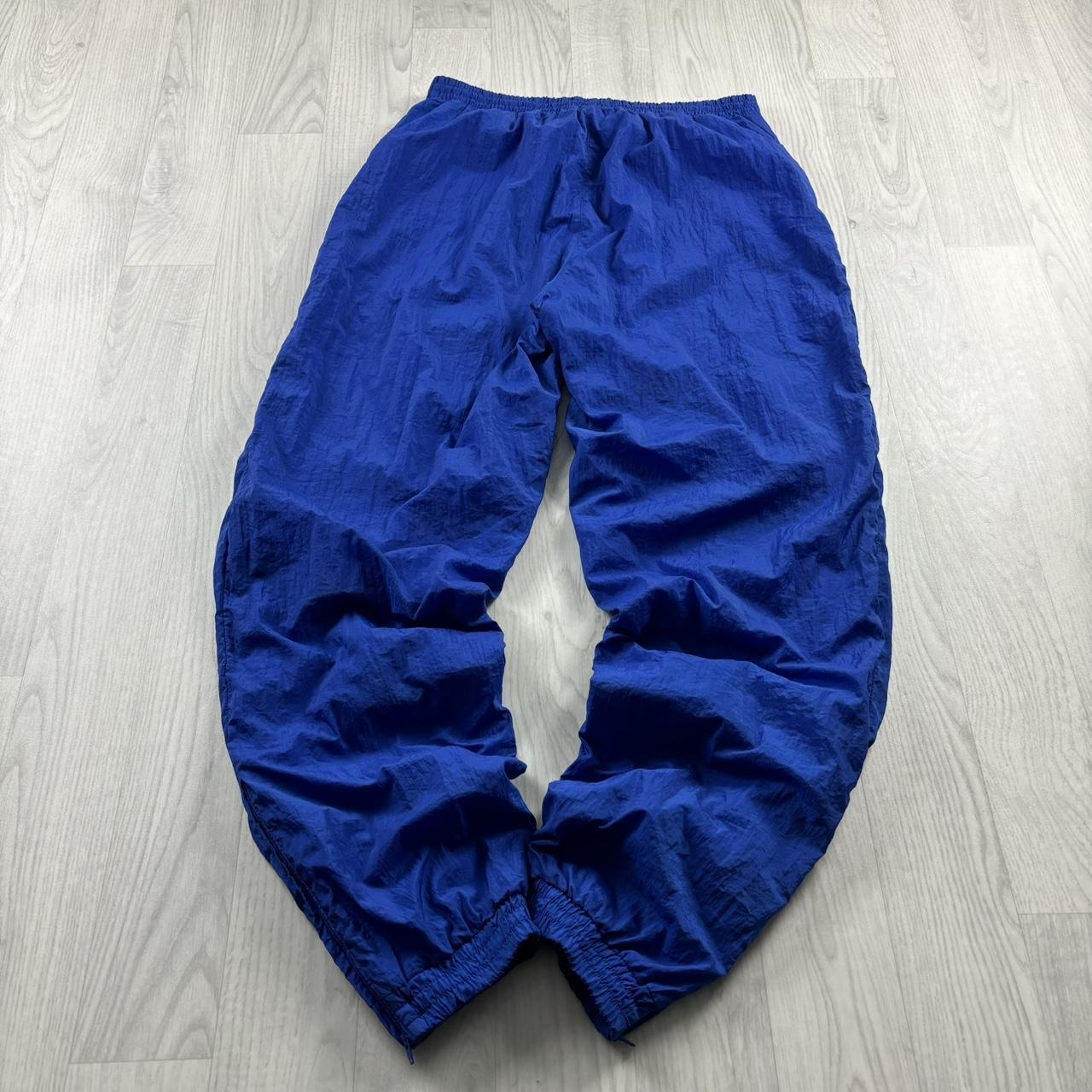 VINTAGE 90s ADIDAS BAGGY TRACKSUIT BOTTOMS BLUE