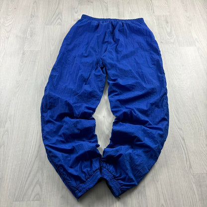 VINTAGE 90s ADIDAS BAGGY TRACKSUIT BOTTOMS BLUE