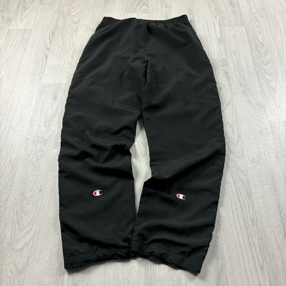 VINTAGE Y2K CHAMPION BAGGY TRACKSUIT BOTTOMS BLACK