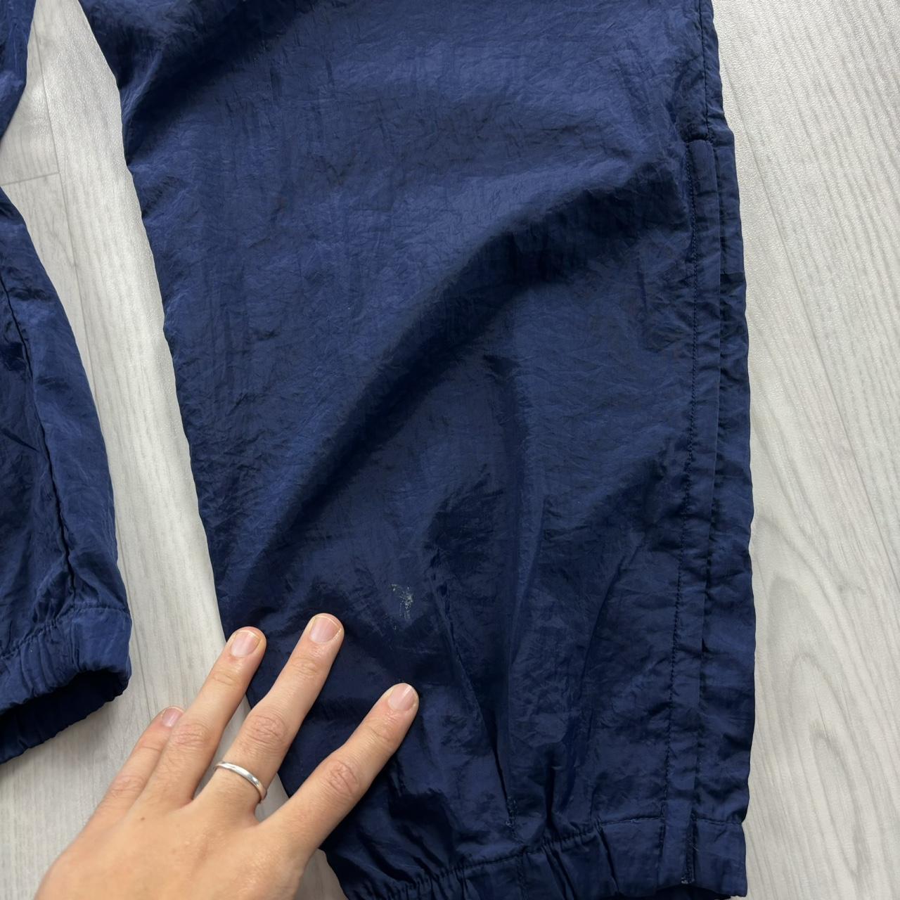 VINTAGE 90s NIKE BAGGY TRACKSUIT BOTTOMS NAVY