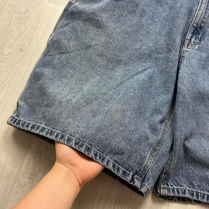 VINTAGE Y2K FADED GLORY BAGGY CARPENTER JORTS BLUE