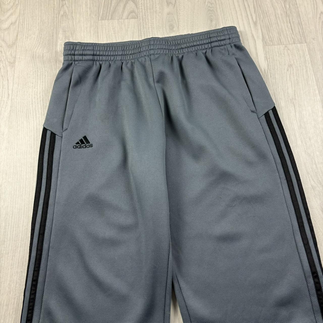 VINTAGE Y2K ADIDAS BAGGY TRACKSUIT BOTTOMS GREY