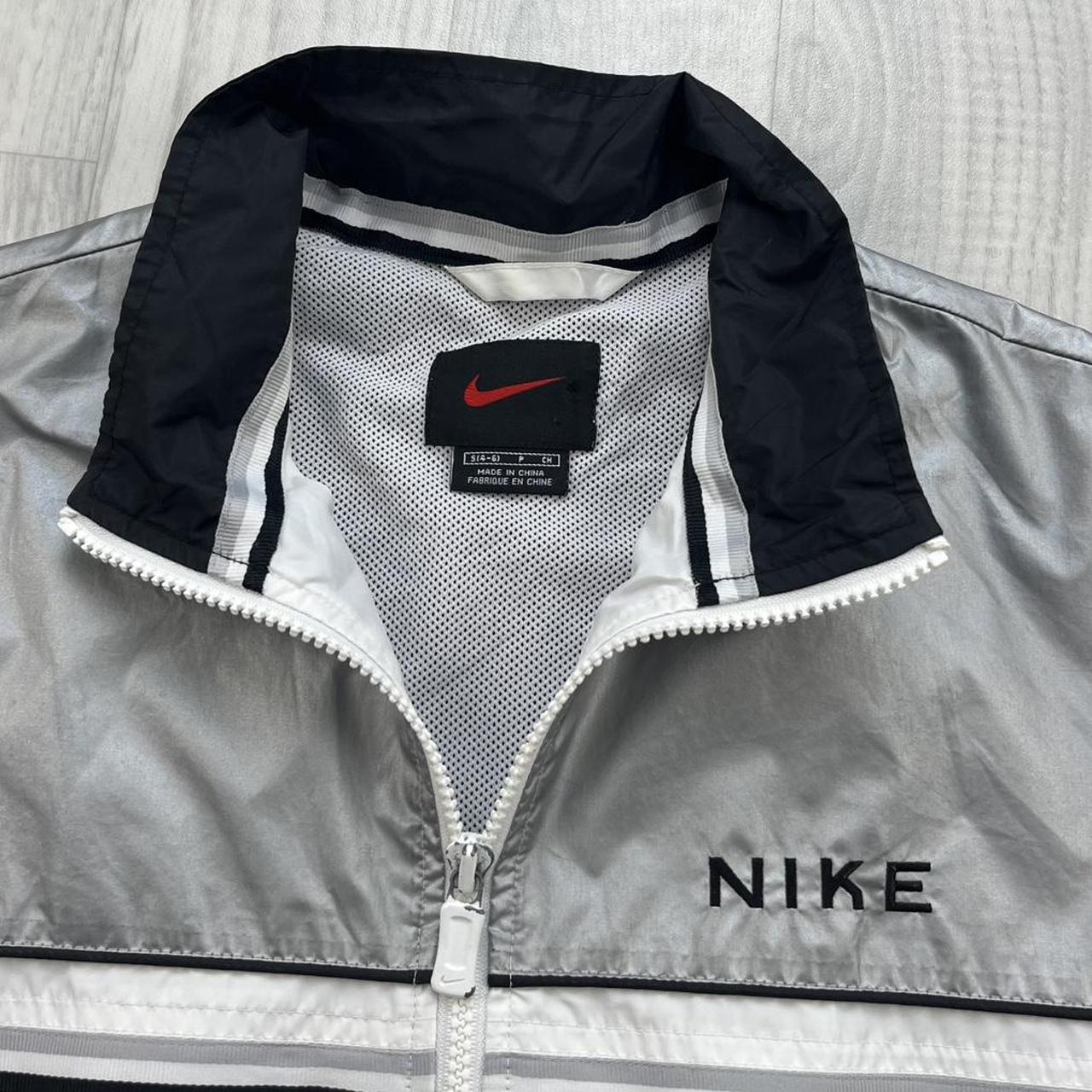 VINTAGE Y2K NIKE WINDBREAKER TRACK JACKET WHITE