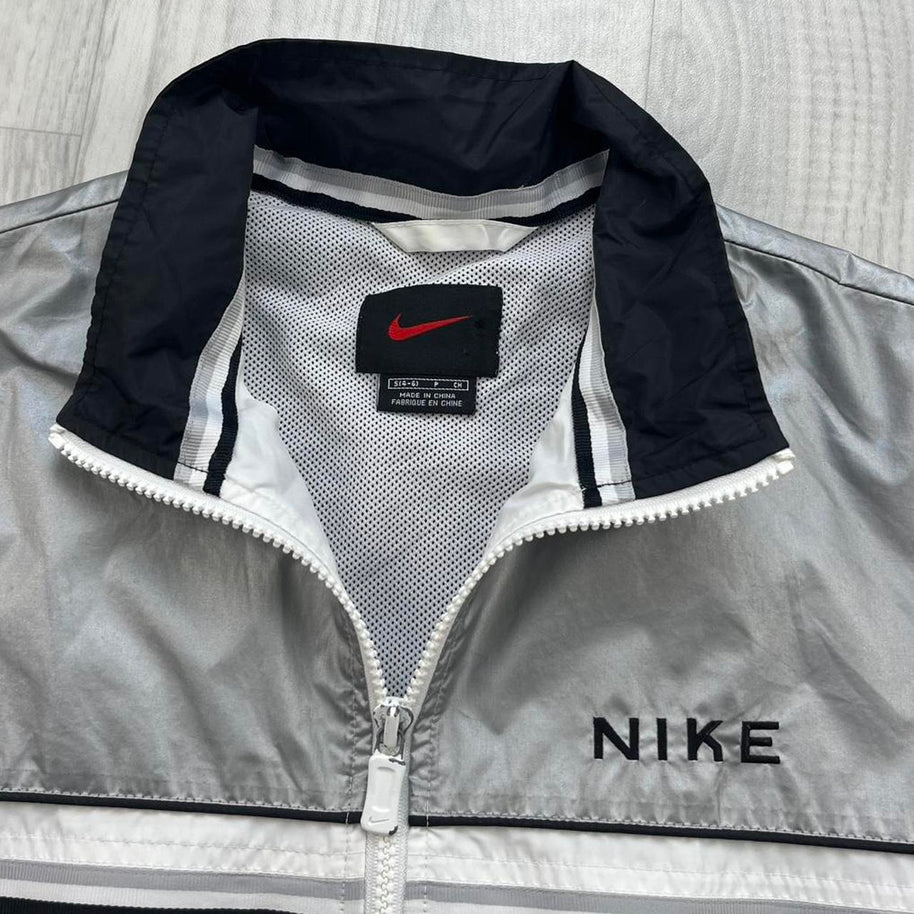 VINTAGE Y2K NIKE WINDBREAKER TRACK JACKET WHITE