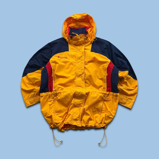 VINTAGE 00s COLUMBIA TECHNICAL UTILITY JACKET YELLOW