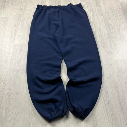 VINTAGE RUSSELL ATHLETIC BLANK BAGGY COTTON SWEATPANTS NAVY