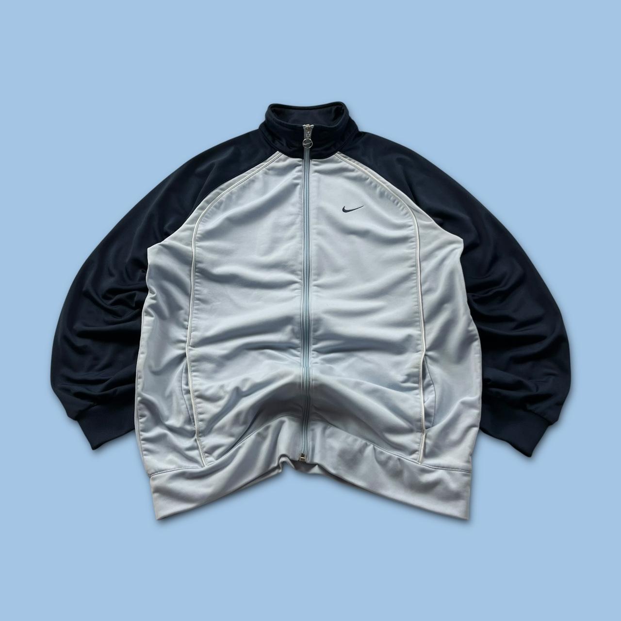 VINTAGE 00s NIKE ZIP UP TRACK JACKET BLUE