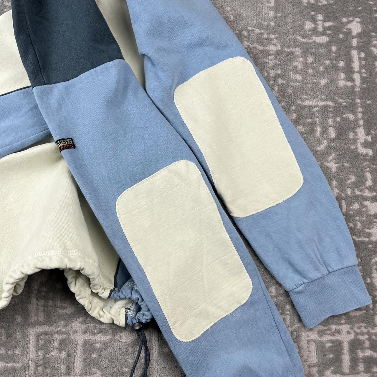 VINTAGE Y2K NAPAPRIJI TECHNICAL SWEATSHIRT BABY BLUE / CREAM