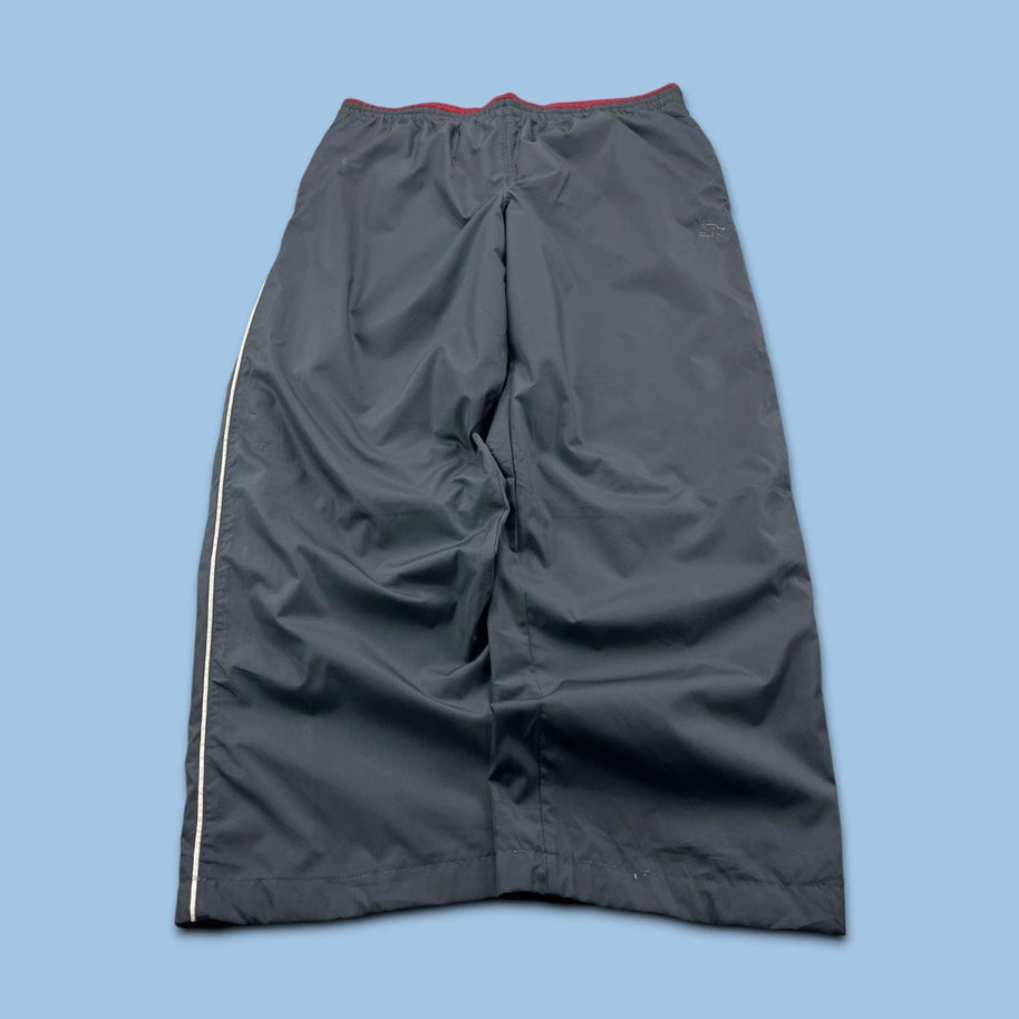 VINTAGE Y2K STARTER WIDE LEG TRACKSUIT BOTTOMS GREY