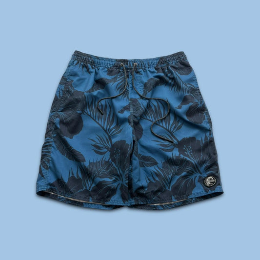 ONEILL FLORAL BAGGY BOARD SWIM SHORTS BLUE