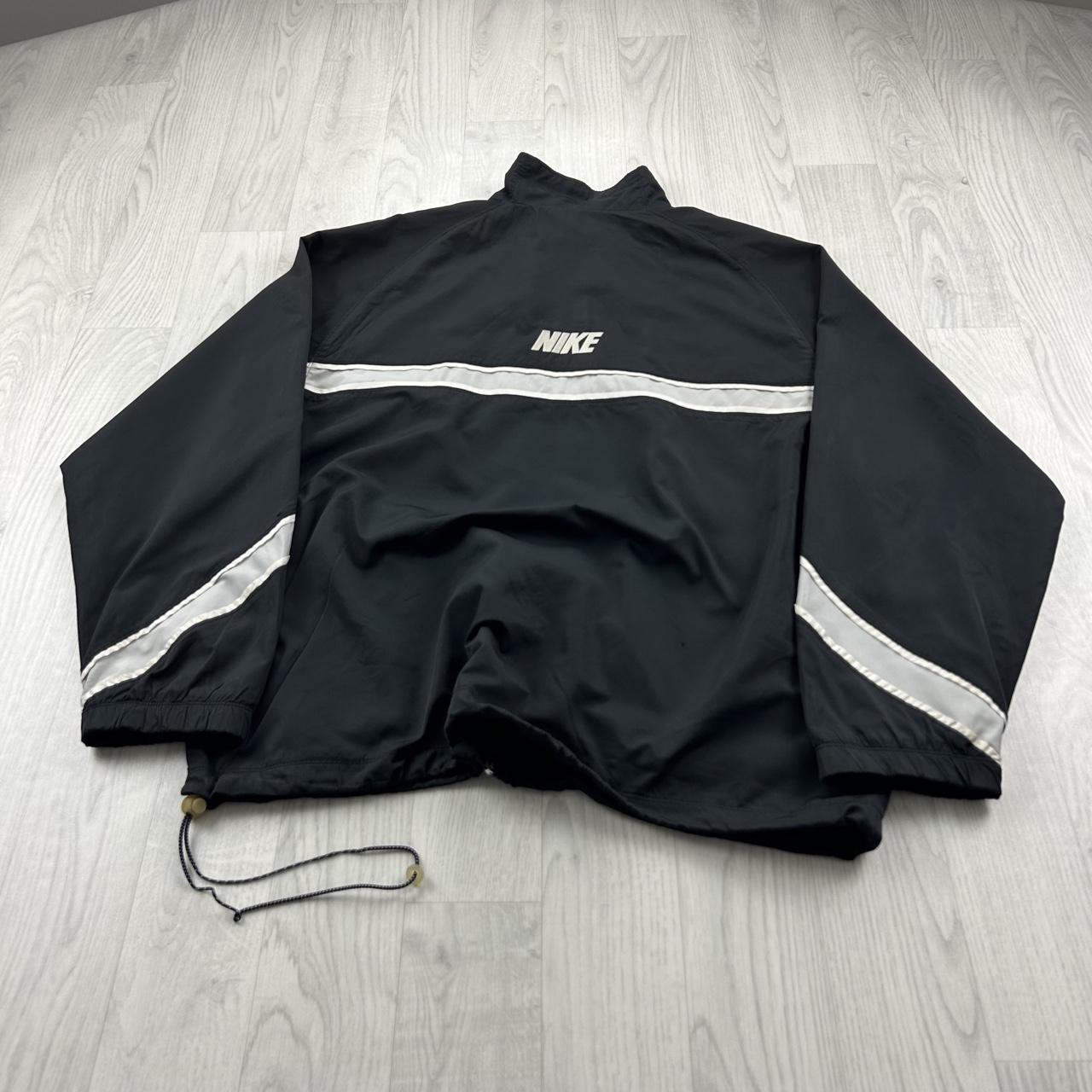 VINTAGE Y2K NIKE LIGHTWEIGHT TECHNICAL TRACK JACKET BLACK