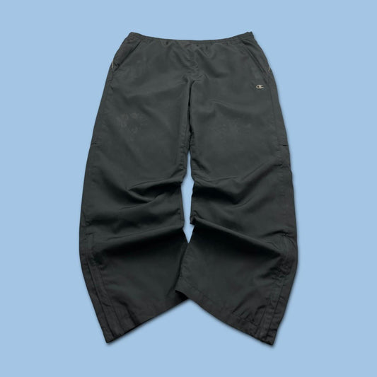 VINTAGE Y2K CHAMPION BAGGY TRACKSUIT BOTTOMS BLACK