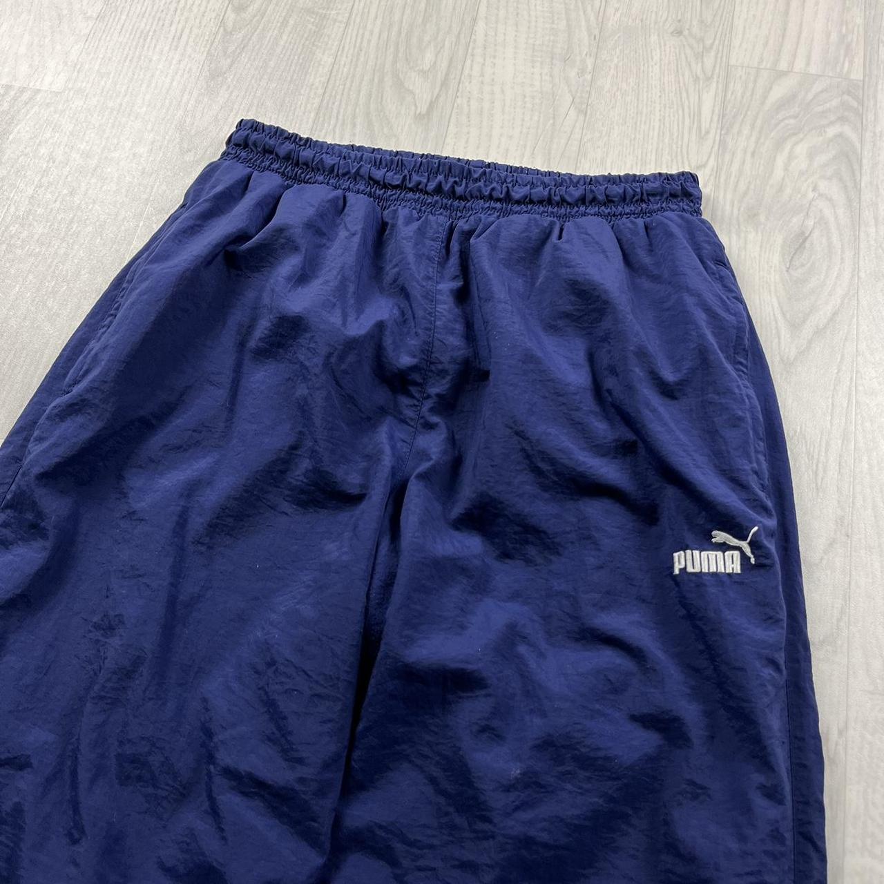 VINTAGE Y2K PUMA BAGGY TRACKSUIT BOTTOMS NAVY