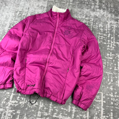 VINTAGE 00s COLUMBIA PUFFER JACKET PINK