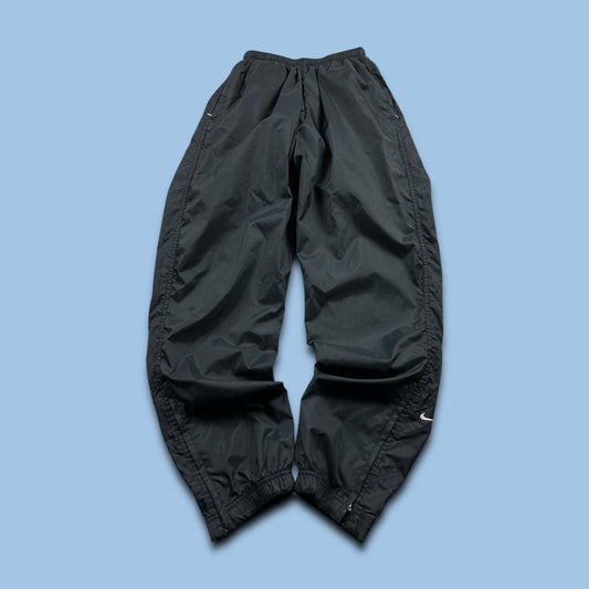 VINTAGE 90s NIKE BAGGY TRACKSUIT BOTTOMS BLACK