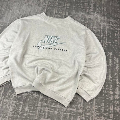 VINTAGE 90s NIKE BOXY SWEATSHIRT GREY