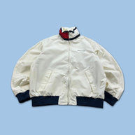 VINTAGE Y2K TOMMY HILFIGER BOMBER JACKET WHITE