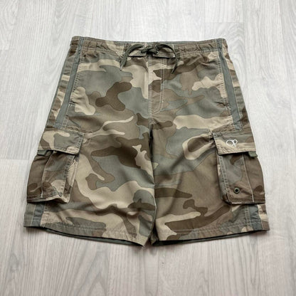 VINTAGE Y2K BAGGY CAMO CARGO BOARD SHORTS